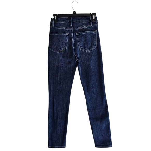 Frame Denim Ali High Rise Cigarette Blue Skinny Jeans 25 Preowned - Picture 2 of 9